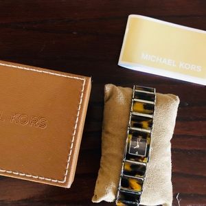 Michael Kors tortoise shell bracelet watch